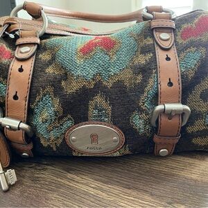 Fossil Tapestry Purse